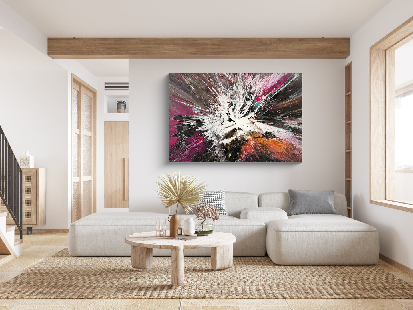 Multicolour Spin  Art, Original Abstract  Spin  Art,  Spin Art Canvas Painting, Custom Canvas Spin Art, Spin Painting