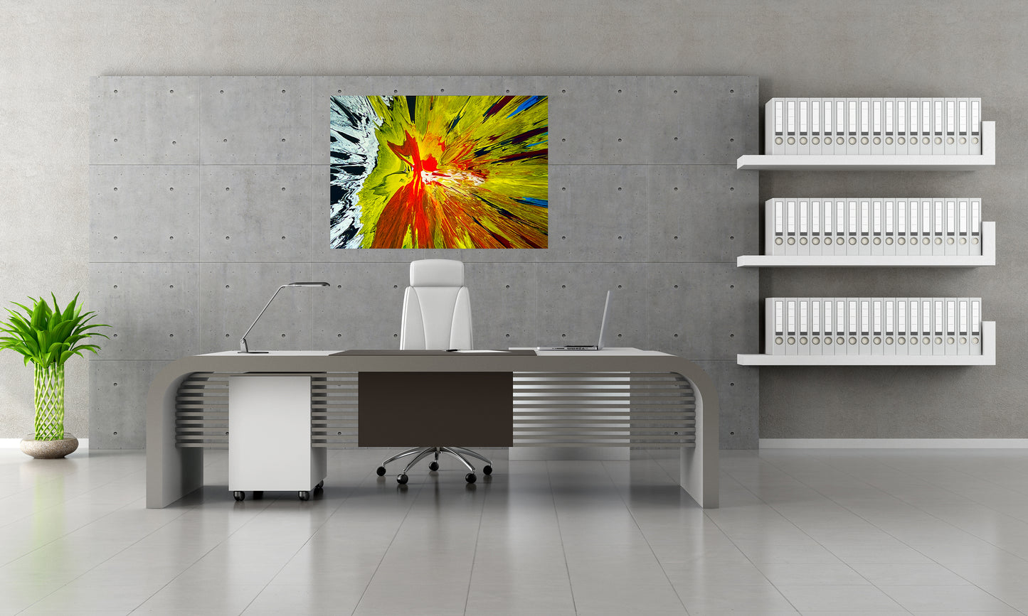 3D  Spin Wall Art ,  Spin Art Canvas Painting, 3D Colour Explosion, Original Spin Art, 3D Home Decor Spin Art